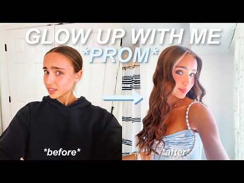glow up + prep with me for prom!! *nails, spray tan, flowers, + more*
