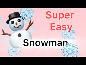 EASY Snowman from wool: Loop for practice
