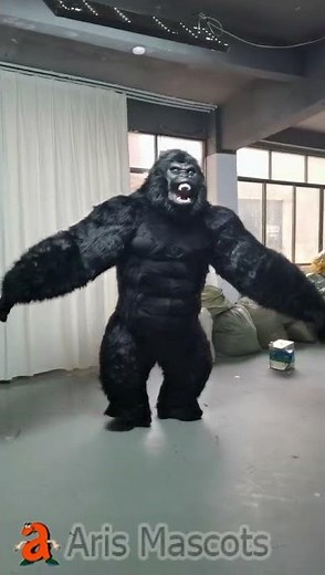 Giant Inflatable King Kong Costume Full Body Fursuit Mascot Adult Size Fancy Dress Gorilla Outfit