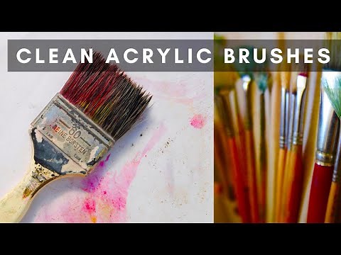 How to Remove Dried-Up Acrylic Paint from Your Brushes