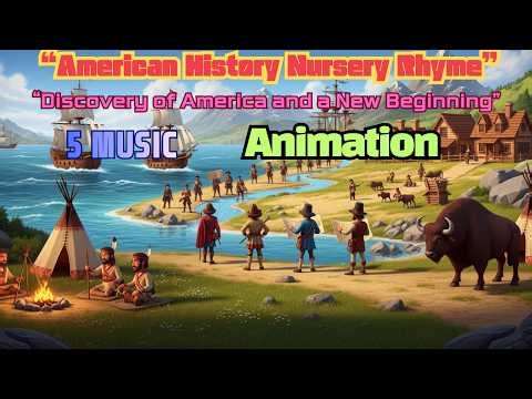 American History for Kids – Native Americans, Explorers & Pilgrims Song, 5 song