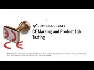 CE Marking and Product Lab Testing