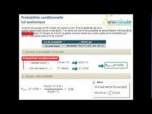 Maths Terminale S - Probabilités conditionnelles et lois à densité (1)