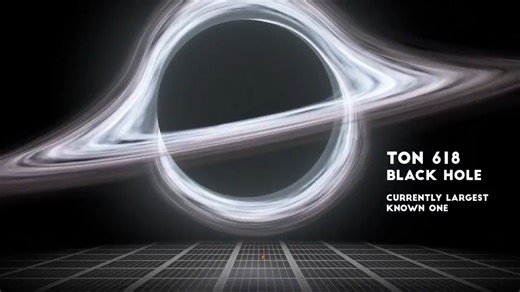 The true size of black holes. 📽: morn1415/Youtube | Visual Math