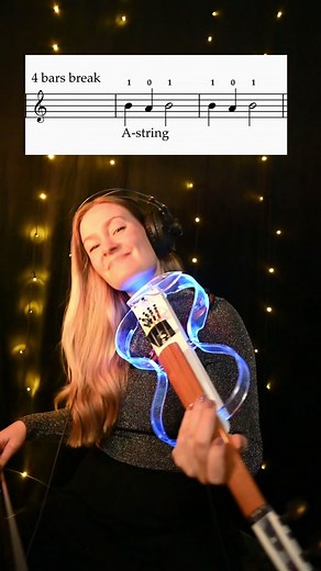 Pt 2. learn to play with me! #violin #violinlesson #learnmusic #electricviolin #sheetmusic #playalong #duetwithme #geige #violino (I don’t own the rights to this backingtrack, it comes from the book Blåsbus 1)