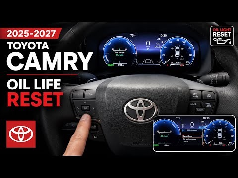2025-2027 Toyota Camry Oil Life Reset | Maintenance Reminder Reset