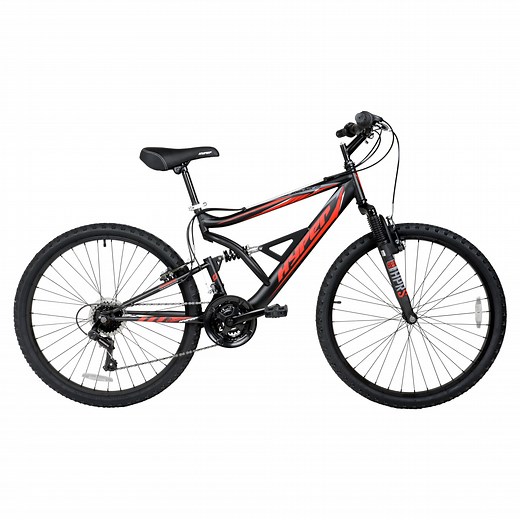 Hyper Bicycles 26" Shocker Mountain Bike, Adult Ages 14 , Black/Red
