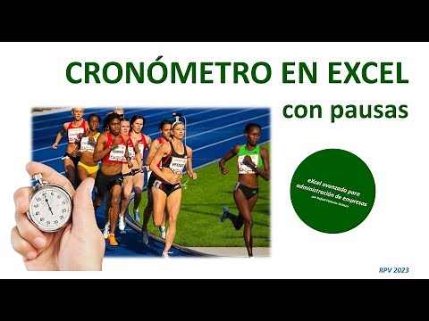 Cronómetro con pausa en Excel