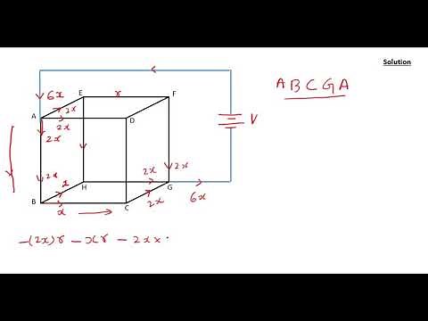 Kirchhoff's voltage law problem-1: Finding equivalent resistance of cube