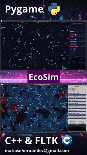 EcoSim: Pygame and C++ versions