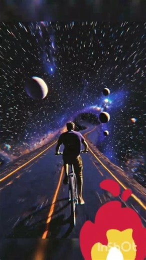 Bicycle Ride Through Cosmic Space #viral #viralpost #pakistan