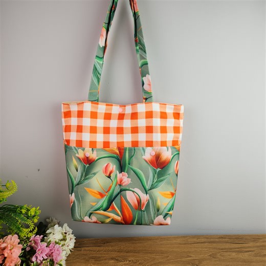 How to Make a Two-Tone Fabric Bag (Beginner Friendly!) | Narin handicrafts