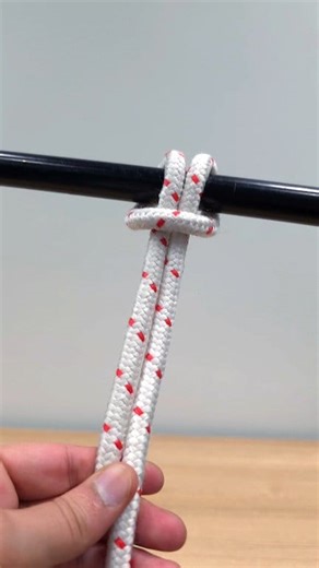 How to tie Cow Hitch? The cow hitch, also known as a lark's head, is a simple and quick hitch knot used to attach a rope to an object. It's commonly used in climbing, sailing, macrame, and camping. . . . . . #knots #knotskills #magicknots #rope #OutdoorSkills #climbingtips #knottying #StarsEverywhere | Magic Knots