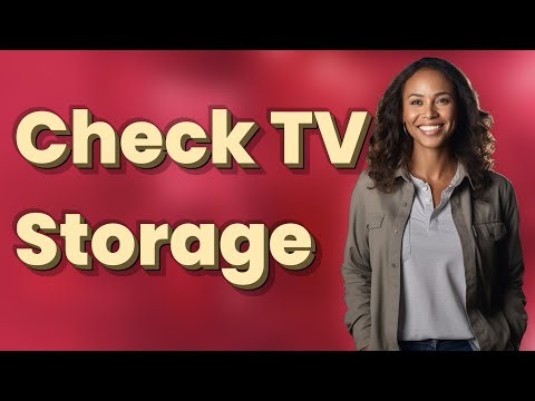 How Do I Find Storage Info on My Smart TV?