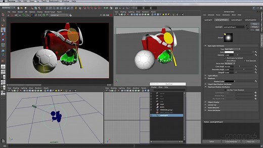Maya中mentalray灯光渲染终极训练视频教程