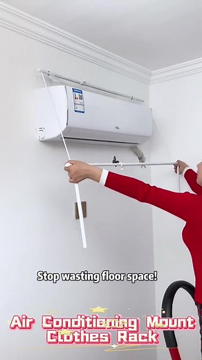 AC Clothes Rack: Dry Clothes & Redirect Airflow