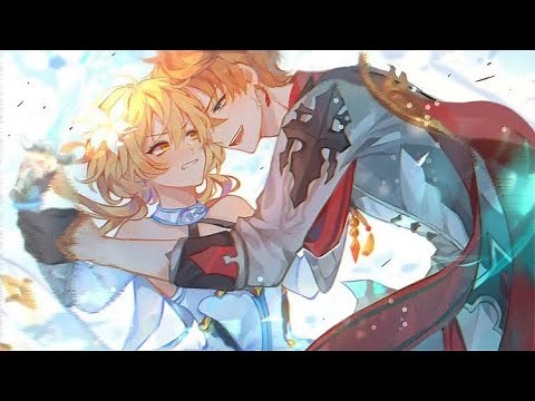 (Genshin Impact Comic Dub) Childe kisses Lumine