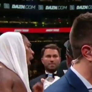 67K views · 161 reactions | It's been reported the current European Heavyweight champion Agit Kabayel heavily dropped Anthony Joshua and knocked him out cold during sparring prior to the Ruiz loss leading to his father trying to get the main event pulled. Eddie Hearn refused the request leading to this argument in the ring immediately after the 7th round stoppage | British Heavyweight Boxing | Facebook