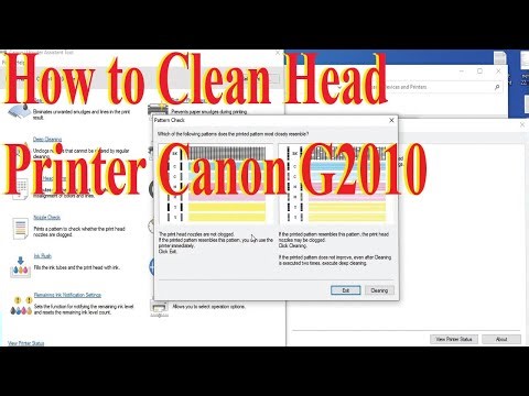 How to Cleane Head Printer Canon G2010