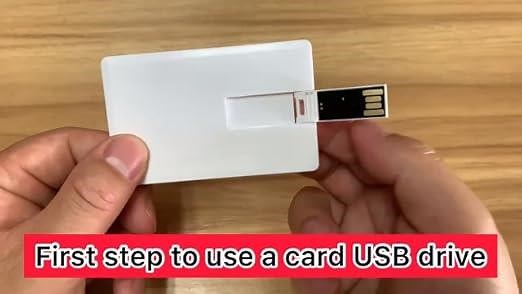 First step to use a card USB drive
