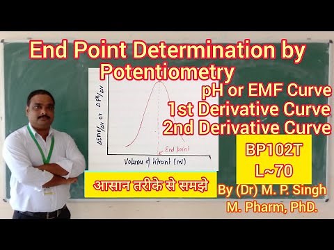 End Point Determination by Potentiometry Titrations | Pharmaceutical Analysis | BP102T | L~70