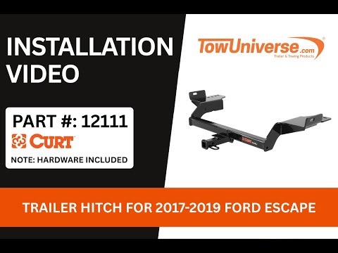 CURT 12111 Trailer Hitch Installation | 2017-2019 Ford Escape | Step-by-Step Guide