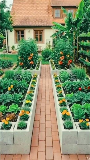 You Build a Backyard Garden Like This? 🌿🏡 #usagardening #gardening #usa #europe