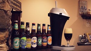 Fizzics, a server that will be all-you-can-drink beer of super creamy foam at your favorite can and bottled beer