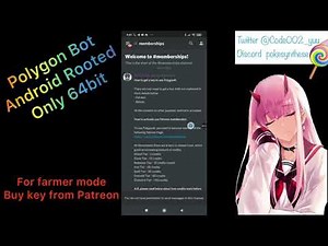 How to Polygon# Bot Farmer Mode (Android rooted) €9.99