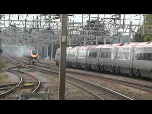 Virgin Pendolino on Fire