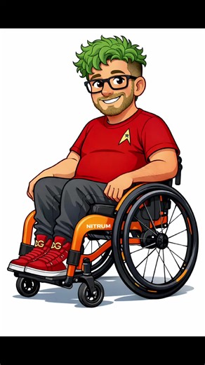 Excited for My Quickie Nitrum Wheelchair in Solar Orange