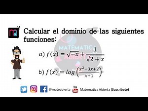 ¿Cómo calcular el dominio de una función?. (Nivel: Medio Alto)