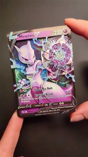 3D Mewtwo Pokémon Card! Pulling out all the Mewtwos at this point lol #pokemon