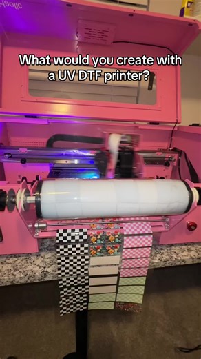 Tax season is coming up! Use your returns (if you’re lucky) to invest in your business 🤗 UV DTF printers make sticker like decals. I like to say they’re like acrylic decals rather than stickers. They stick to any hard surfaces. This is NOT a printer for shirts or any materials. That is a DTF printer. —— #uvdtfprinter #uvdtfcupwraps #uvdtftransfer #dtfprinter #haolic
