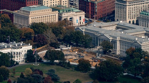Trump’s White House Ballroom Construction Project Tears Down Historic Magnolia Trees