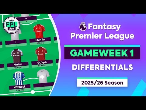 FPL GW1 DRAFT: Best Differentials | Murillo, Malen & Gakpo! | Fantasy Premier League 2025/26 Tips