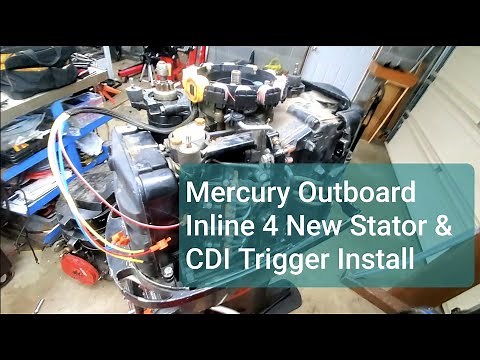 Mercury Outboard Inline 4 New Stator & CDI Trigger Install
