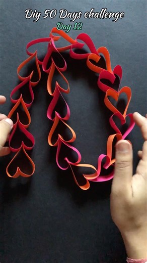 Diy Paper Chain idea💡| How to Make a Paper Chain#diy#craft#viral#youtubeshorts#paperwallcraft