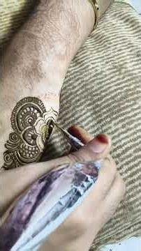 part 1 back hand mehndi design tutorial #shortvideo #shorts