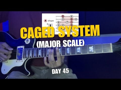 Day 45- CAGED SYSTEM - Major Scales and positions