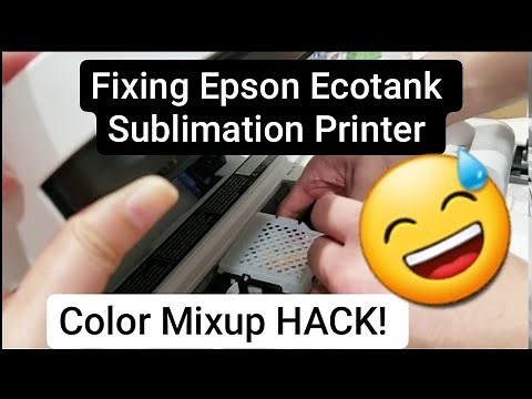 How To Fix The EPSON ECOTANK ET-2760 Sublimation Printer After MIXING UP The SUBLIMATION INKS!