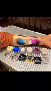 Blue and #purple# eyes shadow#