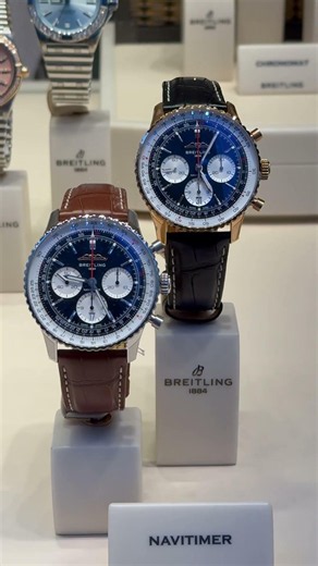 BREITLING Navitimer Chronograph Pilot Watches in Steel and Gold #shorts #watches #watch #breitling