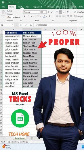 9.6K views · 45 reactions | MS Excel  PROPER Formula!  #reels #excel #exceltips #exceltricks #exceltipsandtricks #ExcelTraining #ExcelTutorial #msexcel #msexceltips #msexceltricks #msexceltraining #msexcelshortcutkeys #excelformula #Microsoft #excel365 #PowerBI #reelsviralシ #viralreelsシ #reelsoftheday #trendingreel #techtips #tipsandtricks #technology #highlightsシ゚ #likeforlikes #computertraining #techhome | Tech Home | Facebook