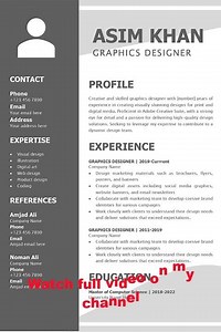 cv for graphics designer | cv format for graphics designer | ms word