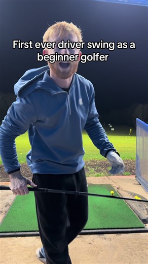 Beginner Golfer's First Driver Swing Experience