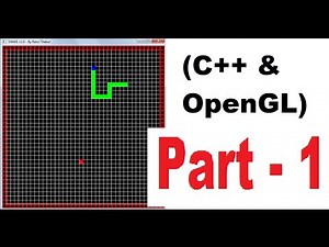 OpenGL & C++ game programming tutorial ( 2D ) | PART 1 | Creating a snake Game