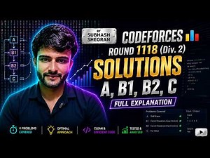 🚀 Codeforces Round 1118 (Div. 2) Solutions | A, B1, B2, C | C++ Editorial