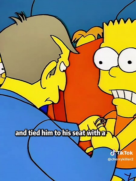 Bart Simpson Sees Monsters in The Simpsons Cartoon