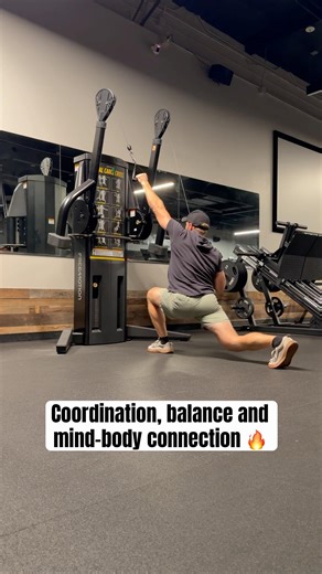 Improve coordination, balance, and brain-body connection using cables #fitness #nervoussystem #viral